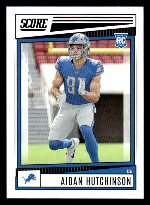 2022 Panini Score Football Aidan Hutchinson # 307 RC Base Detroit Lions