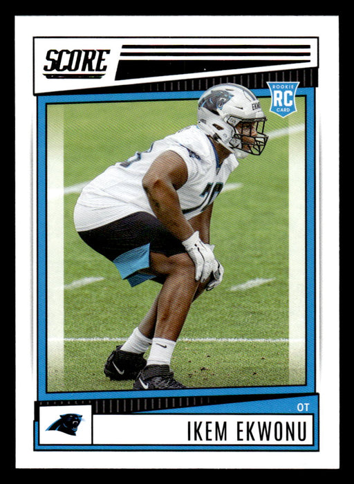 2022 Panini Score Football Ikem Ekwonu # 322 RC Base Carolina Panthers