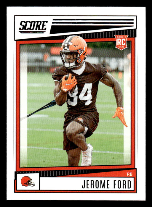 2022 Panini Score Football Jerome Ford # 333 RC Base Cleveland Browns