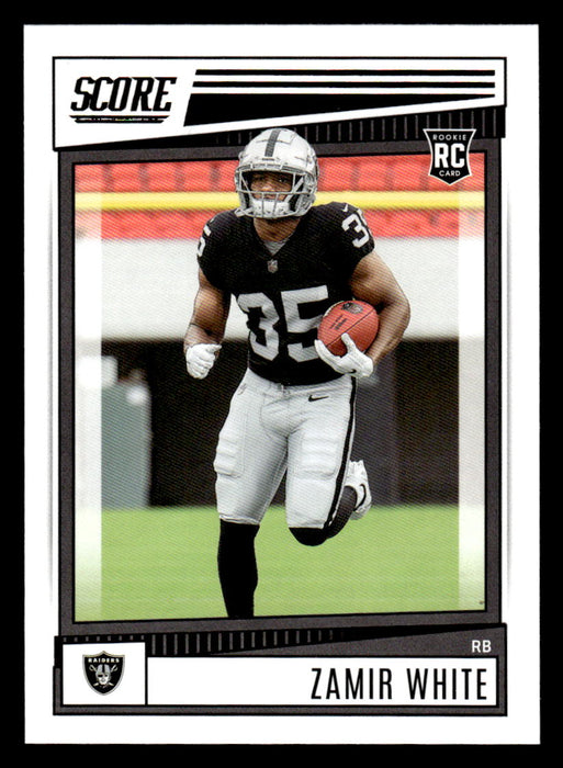 2022 Panini Score Football Zamir White # 336 RC Base Las Vegas Raiders