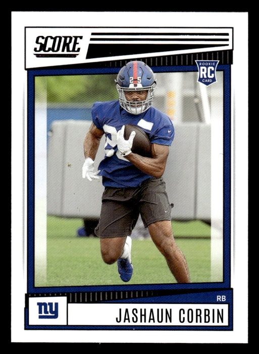 2022 Panini Score Football Jashaun Corbin # 348 RC Base New York Giants