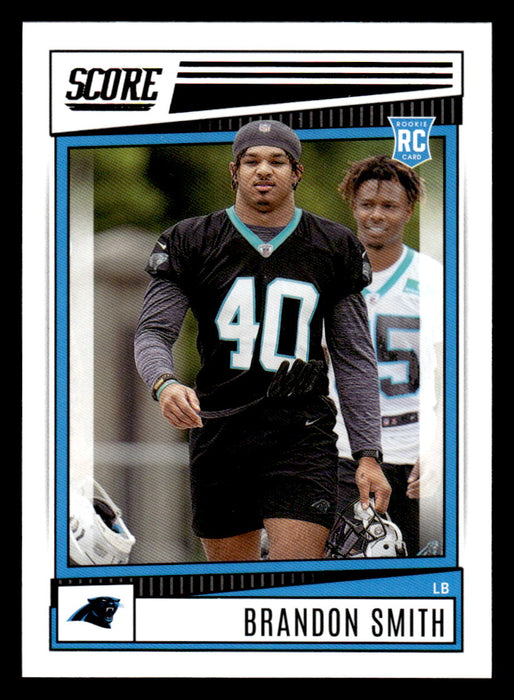 2022 Panini Score Football Brandon Smith (LB) # 353 RC Base Carolina Panthers