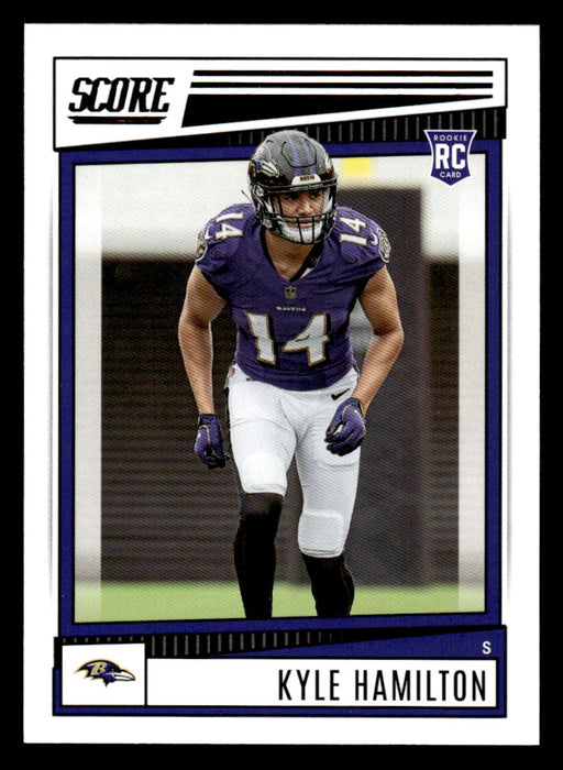 2022 Panini Score Football Kyle Hamilton # 364 RC Base Baltimore Ravens