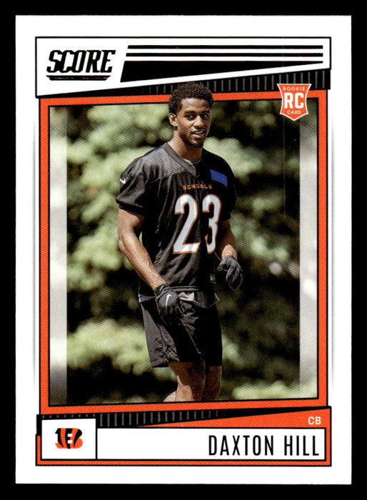 2022 Panini Score Football Daxton Hill # 366 RC Base Cincinnati Bengals