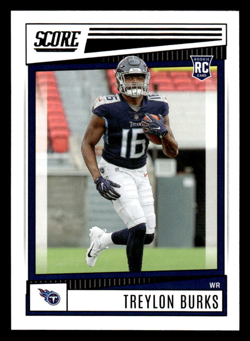 2022 Panini Score Football Treylon Burks # 380 RC Base Tennessee Titans