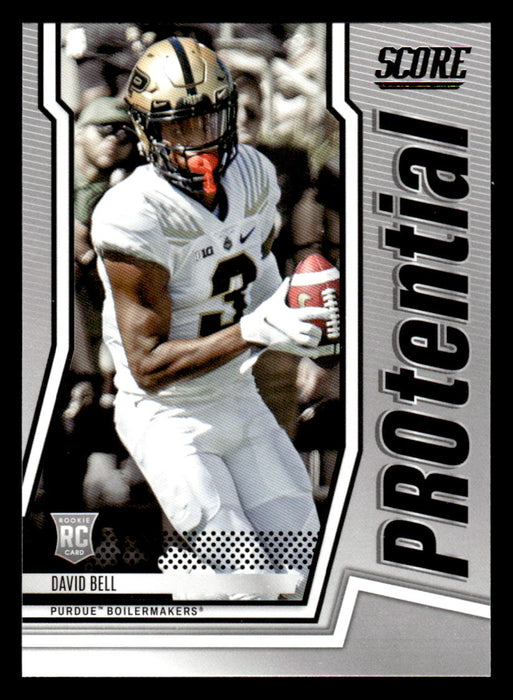 2022 Panini Score Football David Bell # P-DB RC Protential Purdue Boilermakers