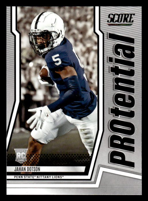 2022 Panini Score Football Jahan Dotson # P-JD RC Protential Penn State Nittany