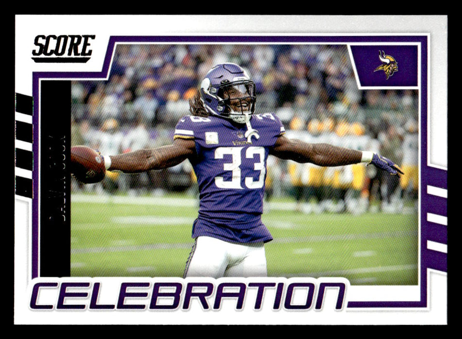 2022 Panini Score Football Dalvin Cook # C-DC Celebration Minnesota Vikings