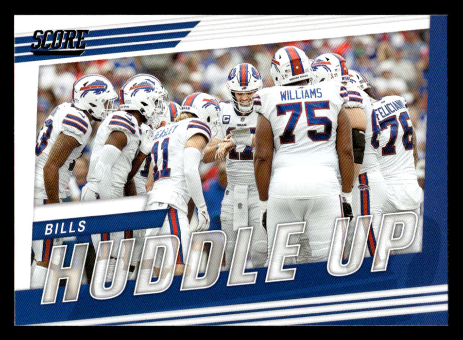 2022 Panini Score Football Buffalo Bills # HU-BUF Huddle Up Buffalo Bills