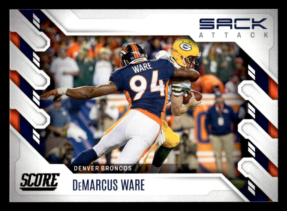 2022 Panini Score Football Demarcus Ware # SA-DW Sack Attack Denver Broncos