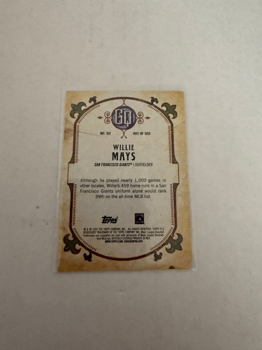 Willie Mays 2022 Topps Gypsy Queen # 312 Short Print San Francisco Giants