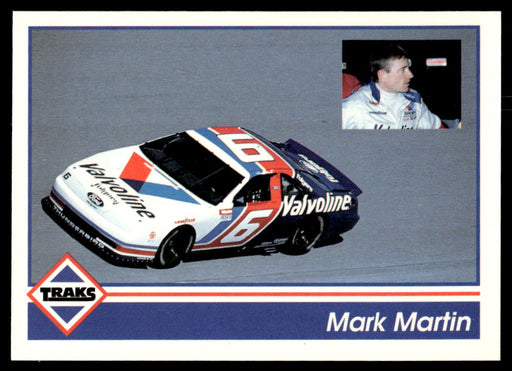 Mark Martin 1992 Traks Base Front of Card