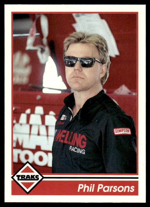 Phil Parsons 1992 Traks Base Front of Card