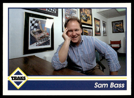 Sam Bass 1992 Traks Base Front of Card