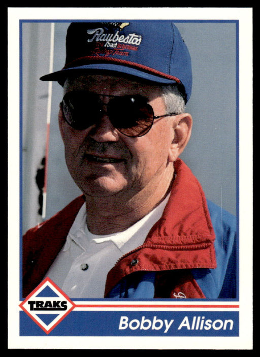 Bobby Allison 1992 Traks Base Front of Card