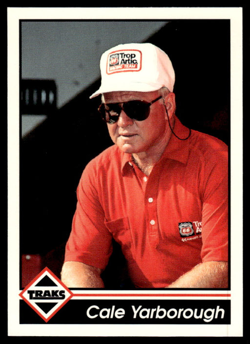Cale Yarborough 1992 Traks Base Front of Card