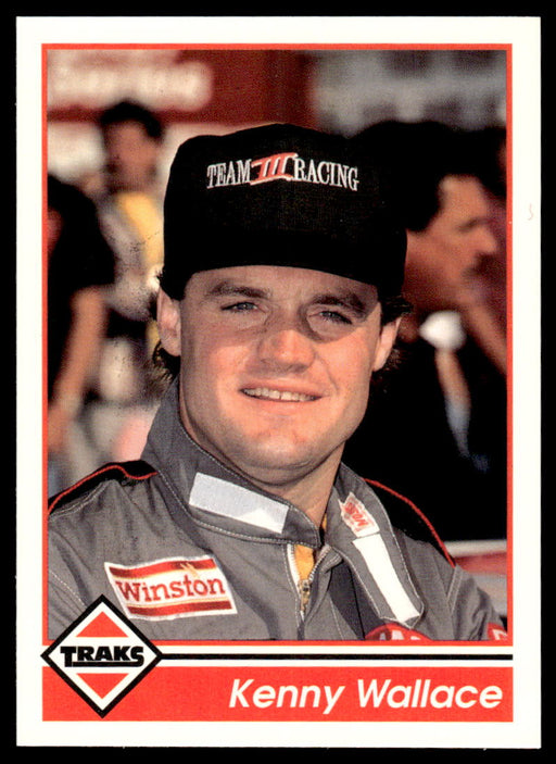 Kenny Wallace 1992 Traks Base Front of Card