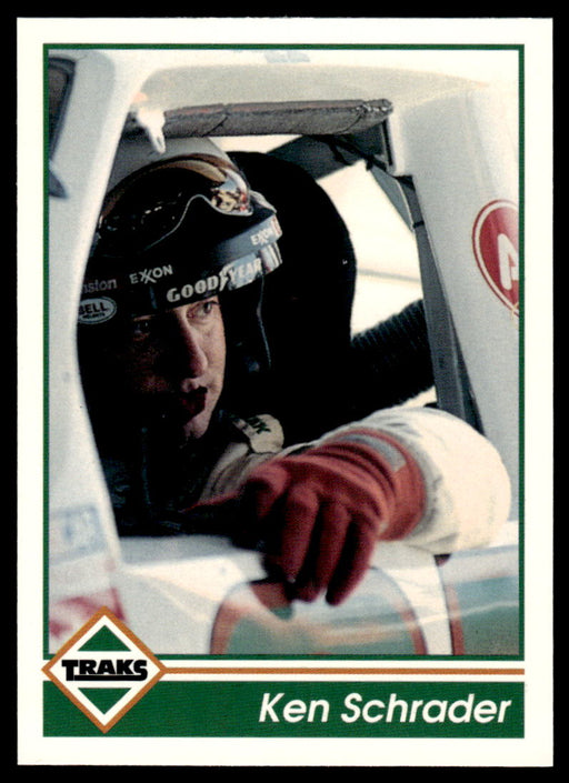 Ken Schrader 1992 Traks Base Front of Card