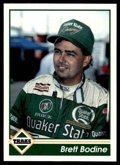 Brett Bodine 1992 Traks Base Front of Card