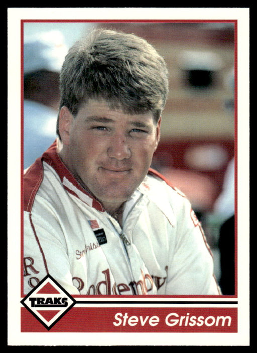 Steve Grissom 1992 Traks Base Front of Card