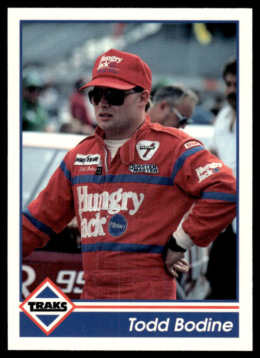 Todd Bodine 1992 Traks Base Front of Card