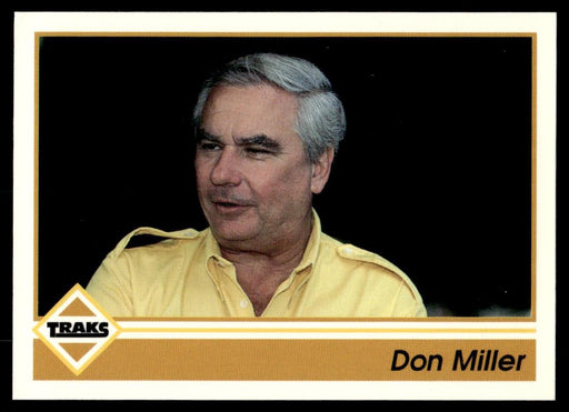 Don Miller 1992 Traks Base Front of Card