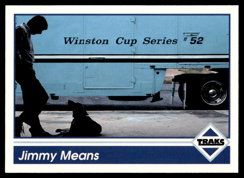 Jimmy Means 1992 Traks Base Front of Card