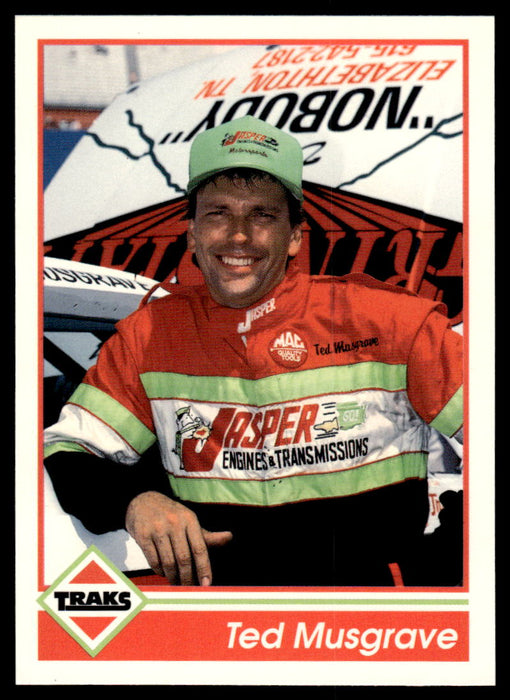 Ted Musgrave 1992 Traks Base Front of Card