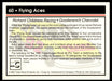 Flying Aces 1992 Traks Base Back of Card