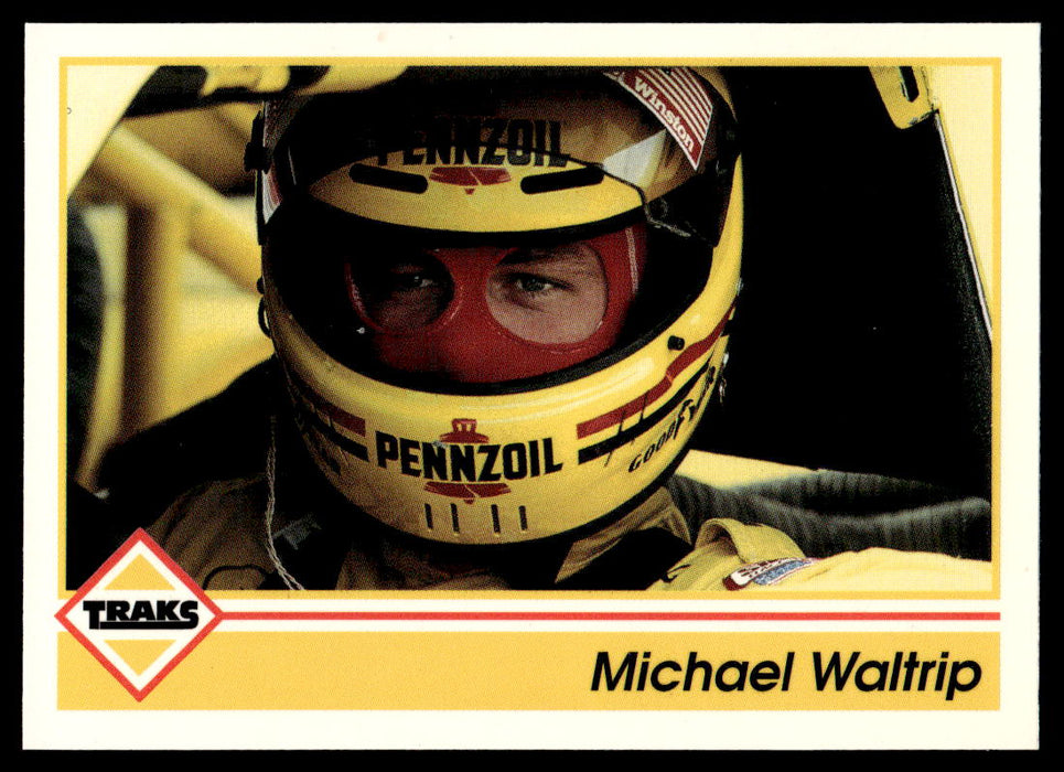 Michael Waltrip 1992 Traks Base Front of Card