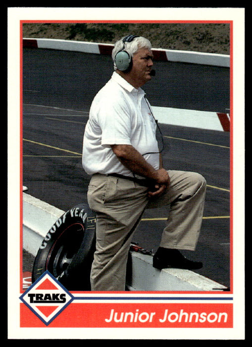 Junior Johnson 1992 Traks Base Front of Card