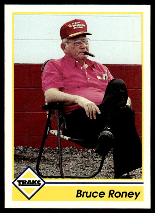 Bruce Roney 1992 Traks Base Front of Card