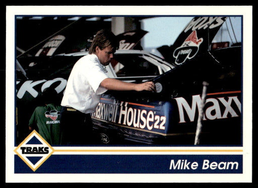 Mike Beam 1992 Traks Base Front of Card