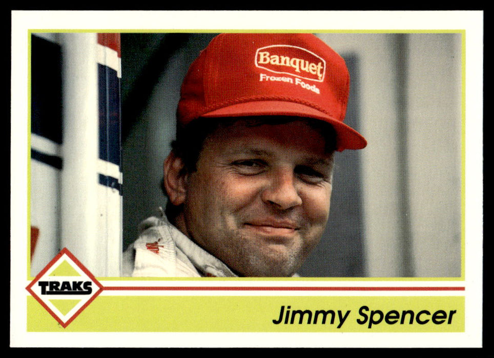 Jimmy Spencer 1992 Traks Base Front of Card