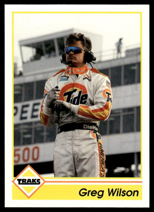 Greg Wilson 1992 Traks Base Front of Card