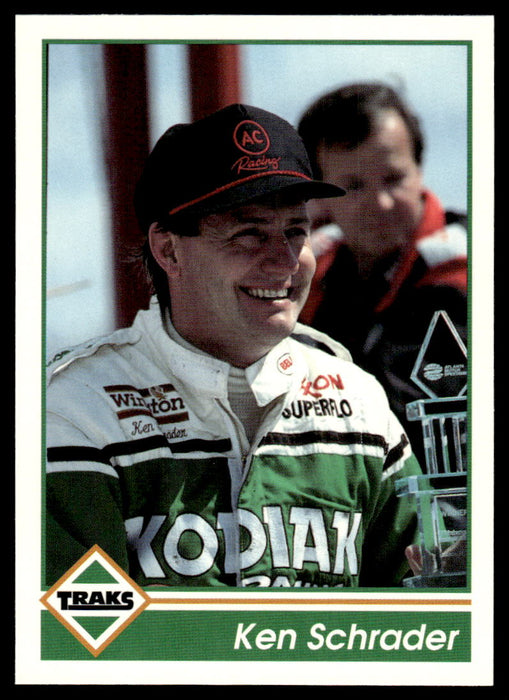 Ken Schrader 1992 Traks Base Front of Card