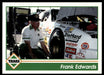 Frank Edwards 1992 Traks Base Front of Card