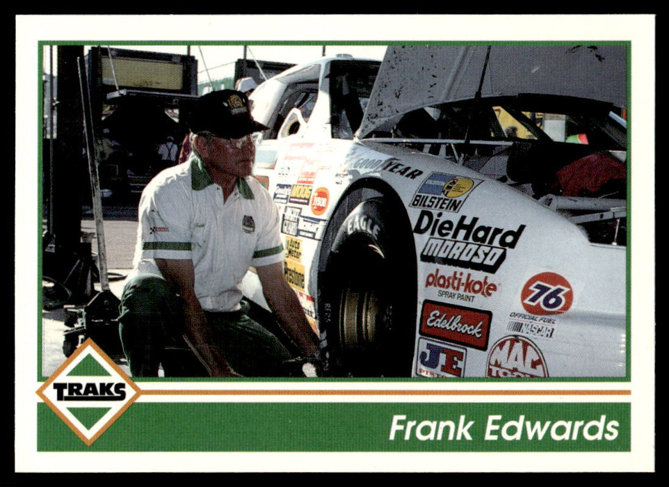 Frank Edwards 1992 Traks Base Front of Card