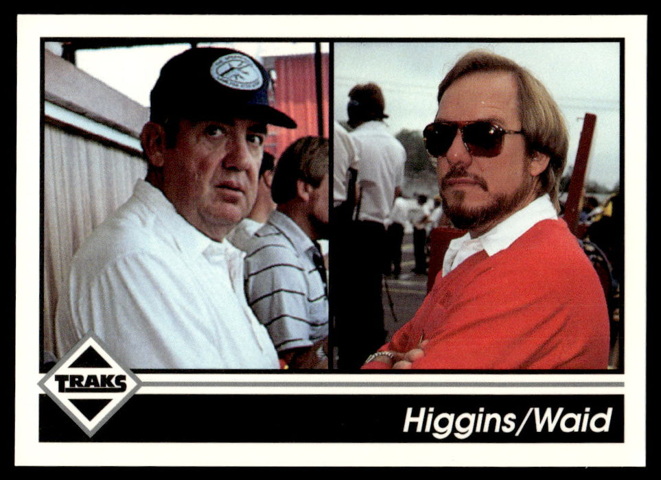 Higgins/Waid 1992 Traks Base Front of Card