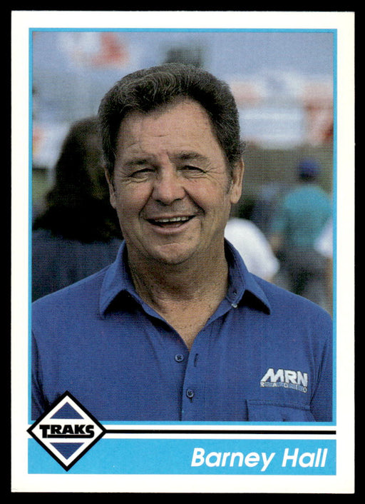 Barney Hall 1992 Traks Base Front of Card