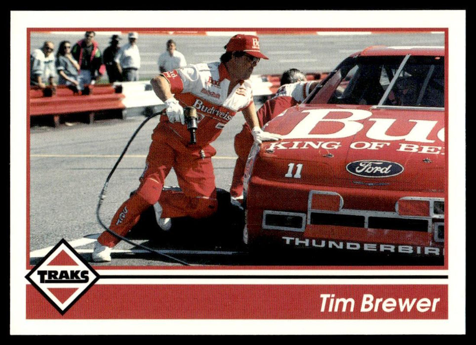 Tim Brewer 1992 Traks Base Front of Card