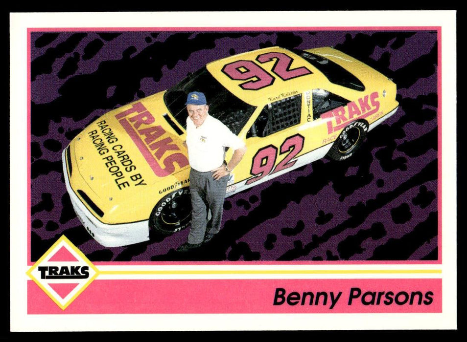 Benny Parsons 1992 Traks Base Front of Card