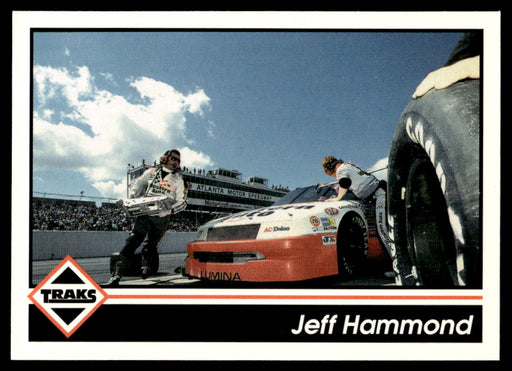 Jeff Hammond 1992 Traks Base Front of Card