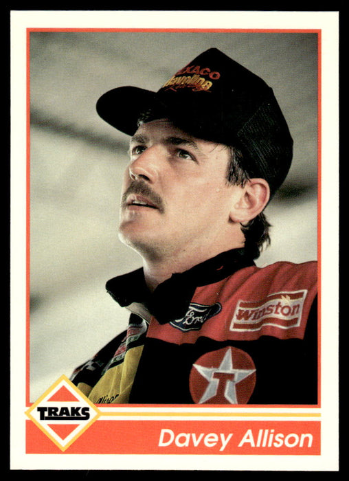 Davey Allison 1992 Traks Base Front of Card