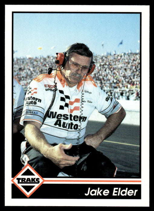 Jake Elder 1992 Traks Base Front of Card