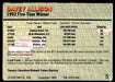 Davey Allison 1993 Action Packed Base Back of Card