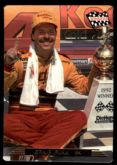 Ernie Irvan 1993 Action Packed Base Front of Card