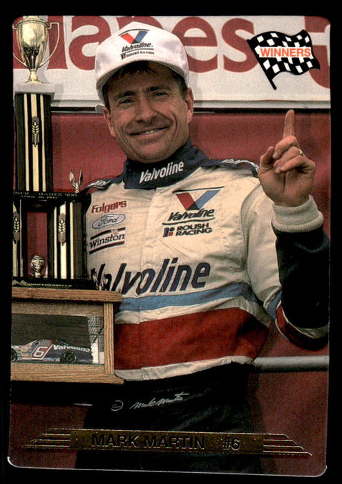 Mark Martin 1993 Action Packed Base Front of Card
