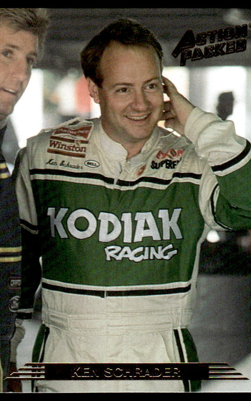 Ken Schrader 1993 Action Packed Base Front of Card