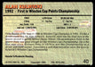 Alan Kulwicki 1993 Action Packed Base Back of Card